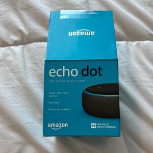 Amazon Echo Dot with Alexa - Black and Blue
